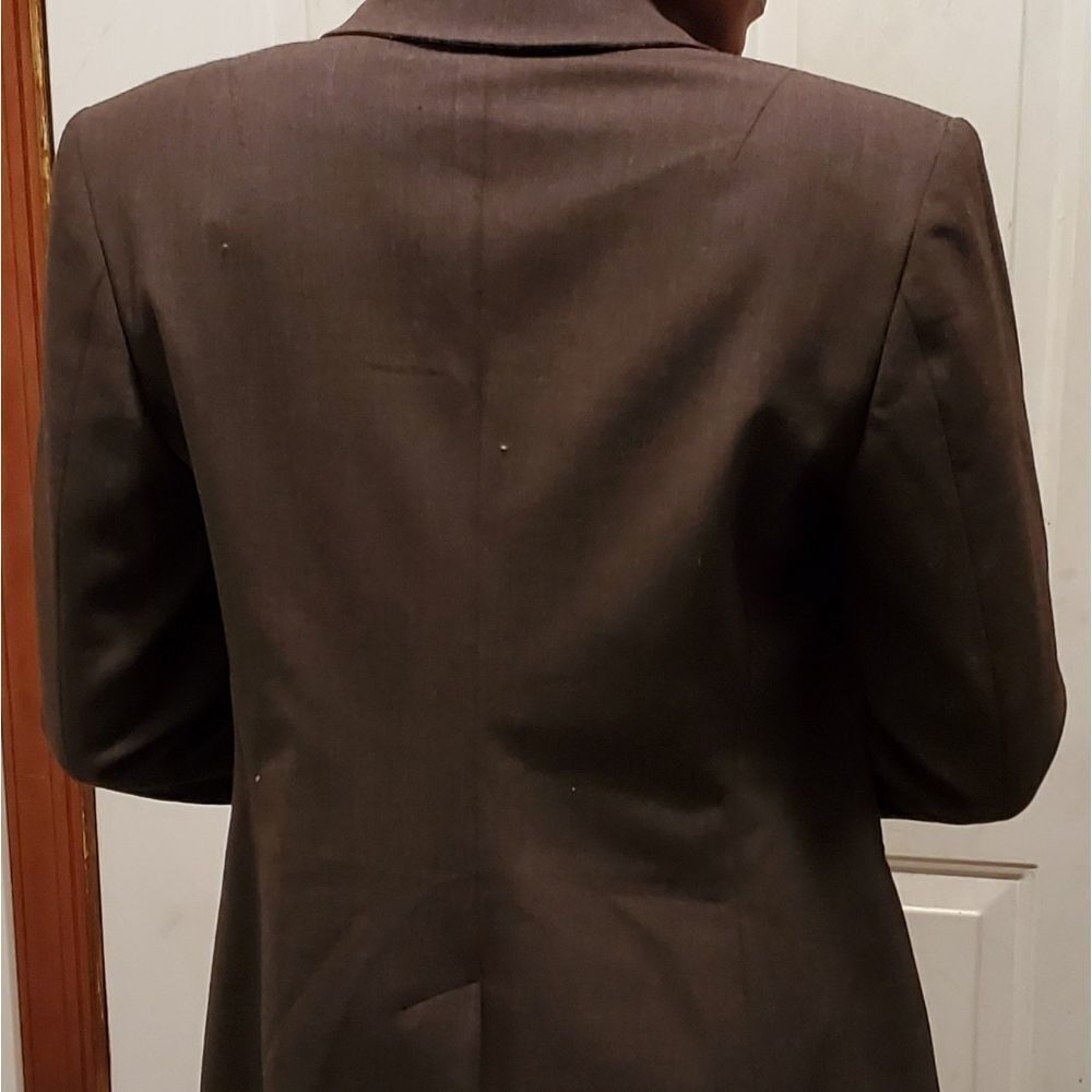 Byblos chocolate brown wool blend blazer - Picture 2 of 8